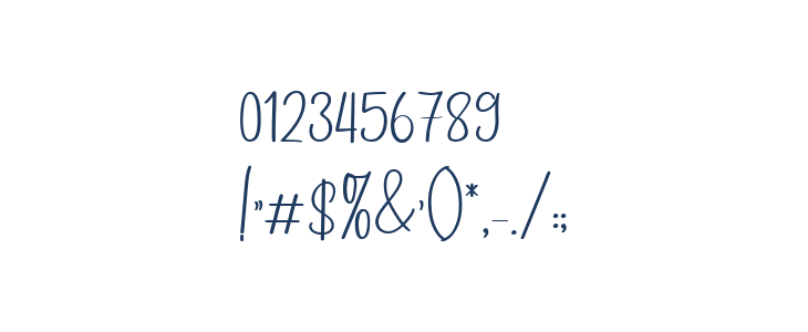 Cardamom Script Regular Other Characters