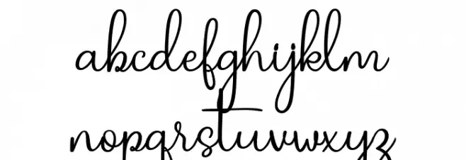 Cardamom Script Regular फ़ॉन्ट लोअरकेस