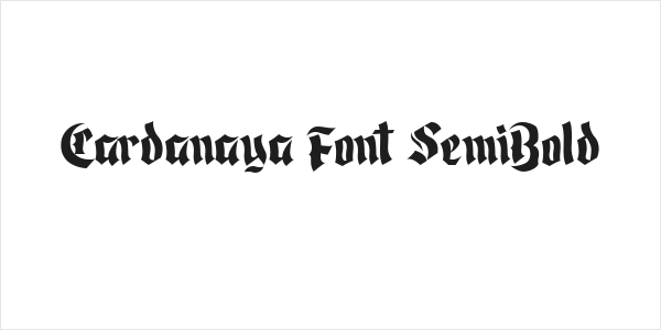 Cardanaya Font SemiBold Logo