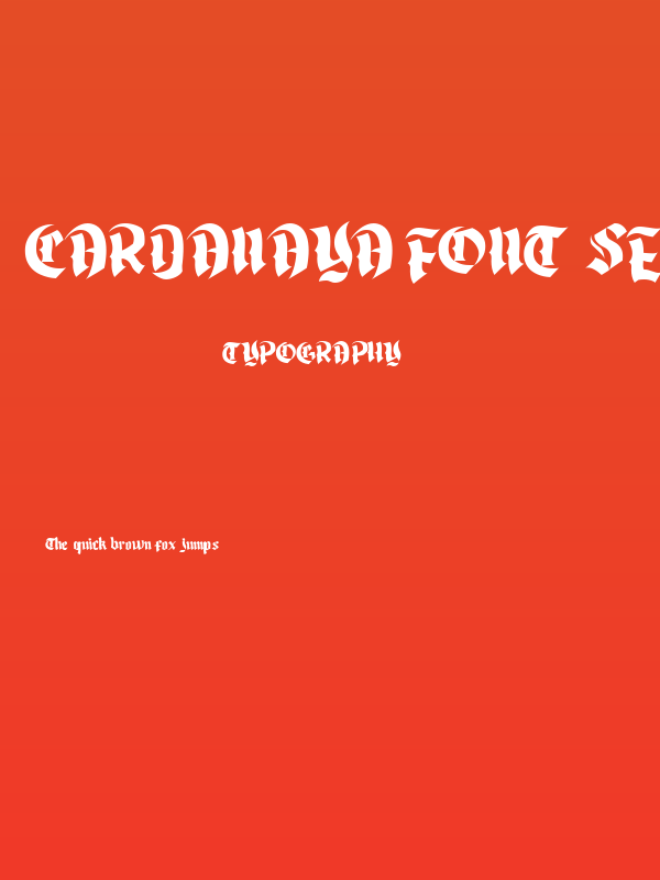 Cardanaya Font SemiBold Poster