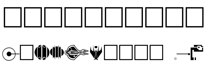 Cardassian - StarTrek canon based Font OTHER CHARS