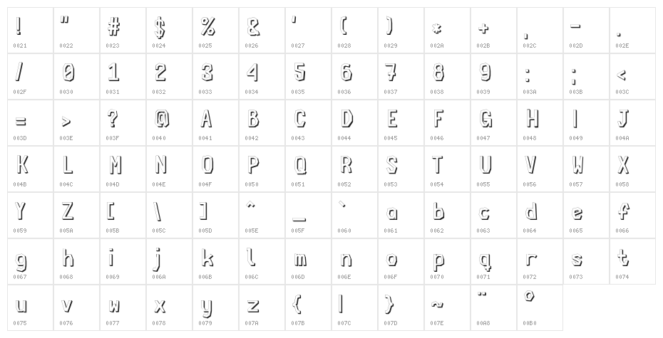 Cardboard Cutout Color Character Map