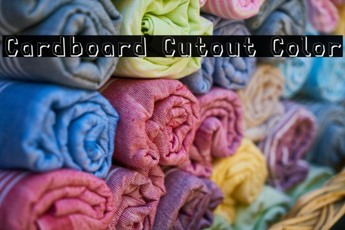 Cardboard Cutout Color Example 1