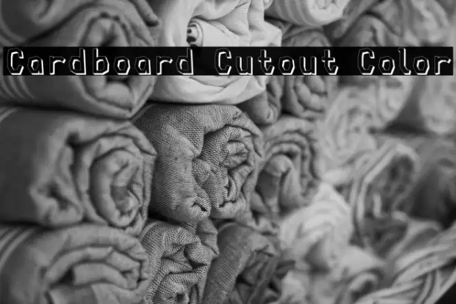 Cardboard Cutout Color Font examples