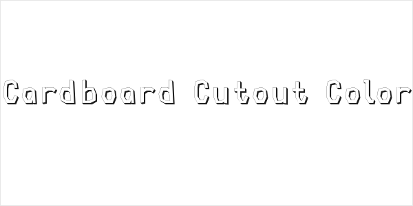 Cardboard Cutout Color Logo