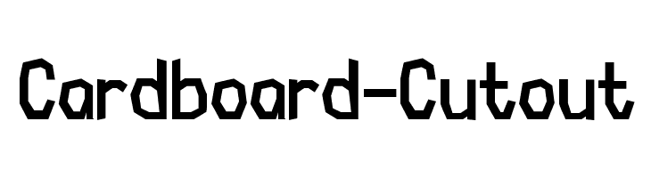 Cardboard-Cutout  免费字体下载