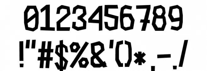 Cardboard Cutout Font OTHER CHARS