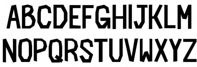 Cardboard-Cutout Шрифта ВЕРХНИЙ