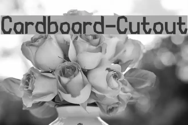 Cardboard-Cutout Font examples