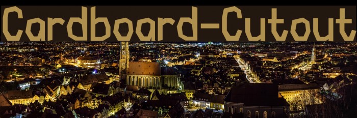 Cardboard-Cutout Font examples