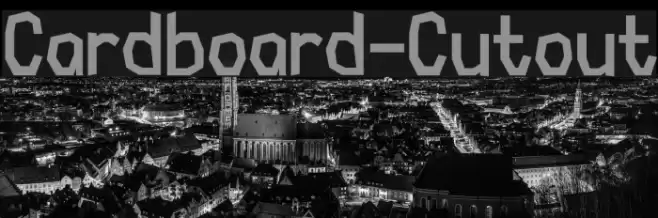 Cardboard-Cutout Font examples