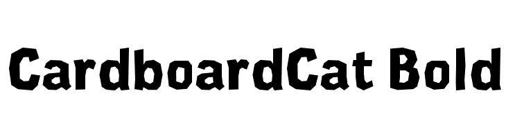 CardboardCat Bold  नि: शुल्क फ़ॉन्ट्स डाउनलोड