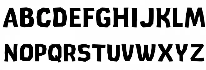 CardboardCat Bold Schriftart Groß