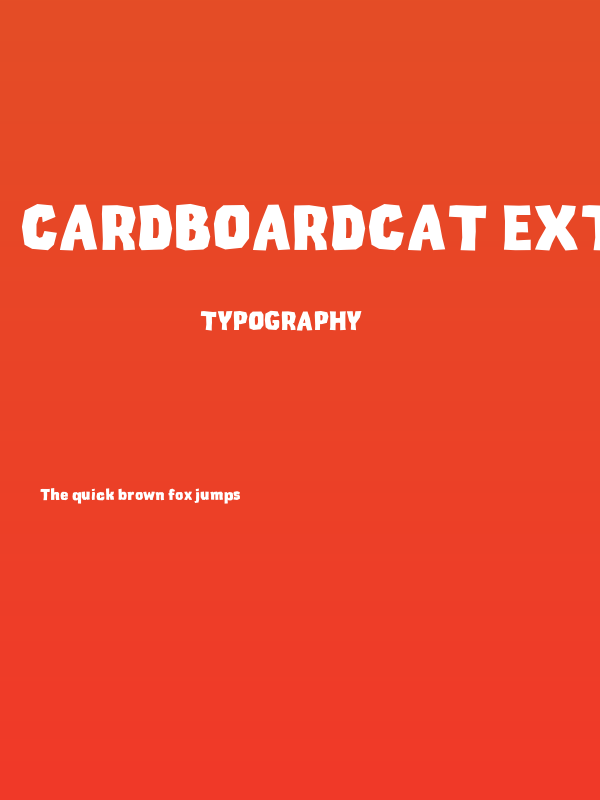 CardboardCat Extra Bold Poster