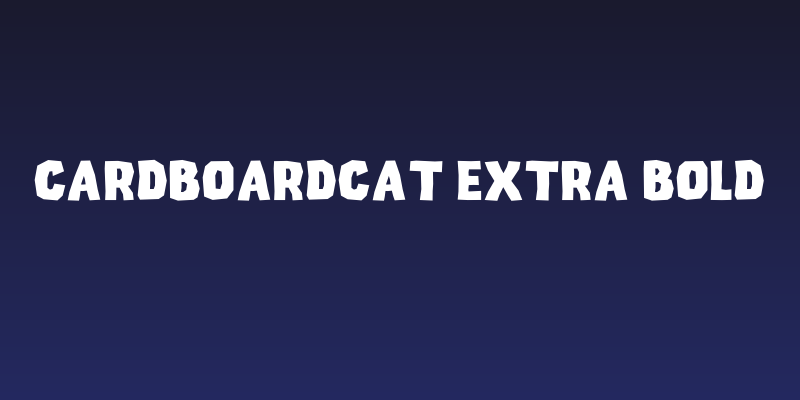 CardboardCat Extra Bold Social Header