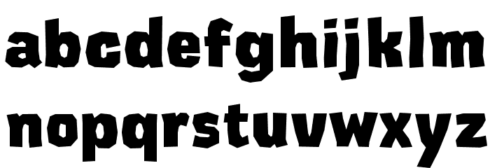 CardboardCat Extra Bold Font LOWERCASE