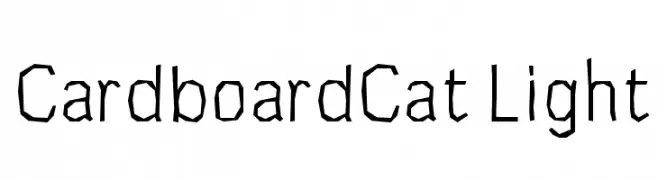 CardboardCat Light  免费字体下载