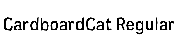 CardboardCat Regular  नि: शुल्क फ़ॉन्ट्स डाउनलोड