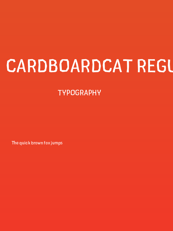 CardboardCat Regular Poster