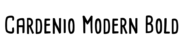 Cardenio Modern Bold  font caratteri gratis