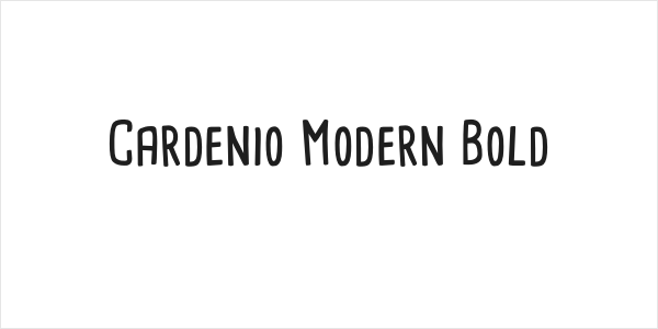 Cardenio Modern Bold Logo
