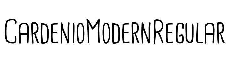Cardenio Modern Regular  font caratteri gratis