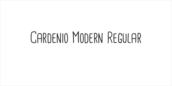 Cardenio Modern Regular Logo