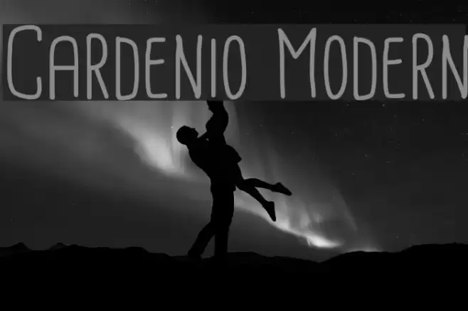 Cardenio Modern Font examples