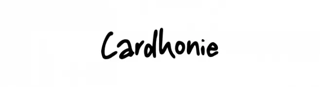 Cardhonie  नि: शुल्क फ़ॉन्ट्स डाउनलोड