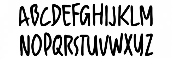 Cardhonie 字体 大写