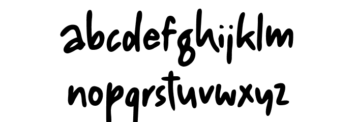 Cardhonie Font LOWERCASE
