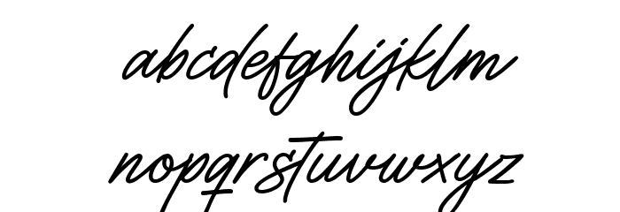 Cardias Font LOWERCASE