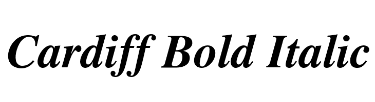 Cardiff Bold Italic  font caratteri gratis