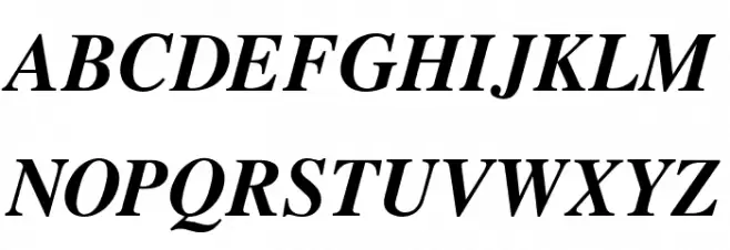 Cardiff Bold Italic 字体 大写