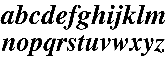 Cardiff Bold Italic Font LOWERCASE