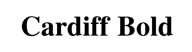 Cardiff Bold Font