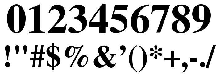 Cardiff Bold Font OTHER CHARS