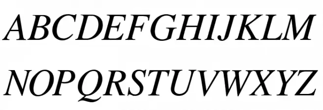 Cardiff Italic Schriftart Groß
