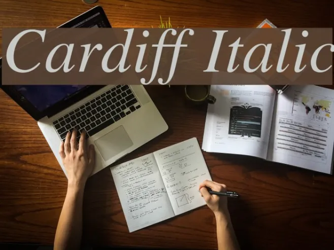 Cardiff Italic Example 1