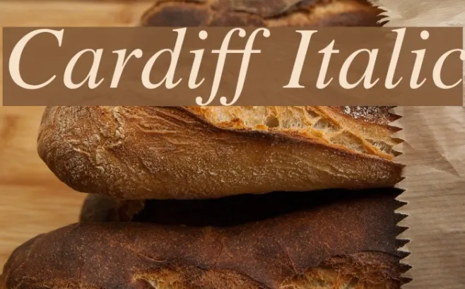 Cardiff Italic Example 3