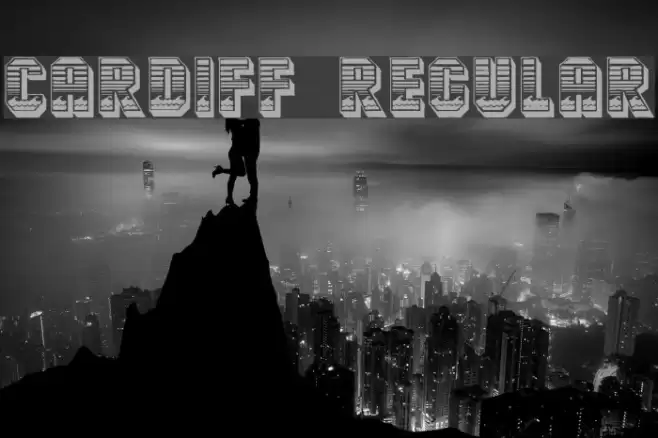 Cardiff Regular Font examples