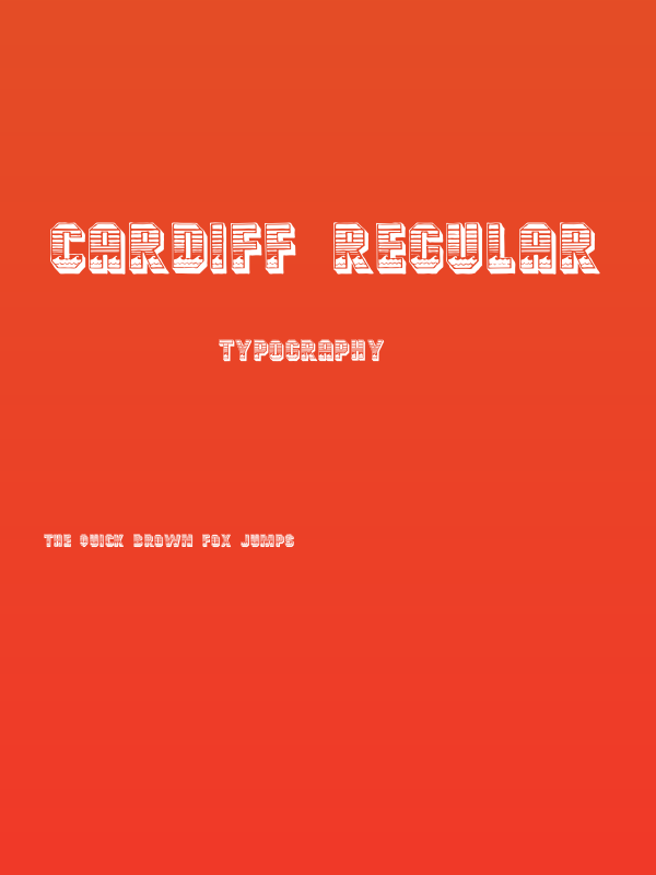 Cardiff Regular Poster