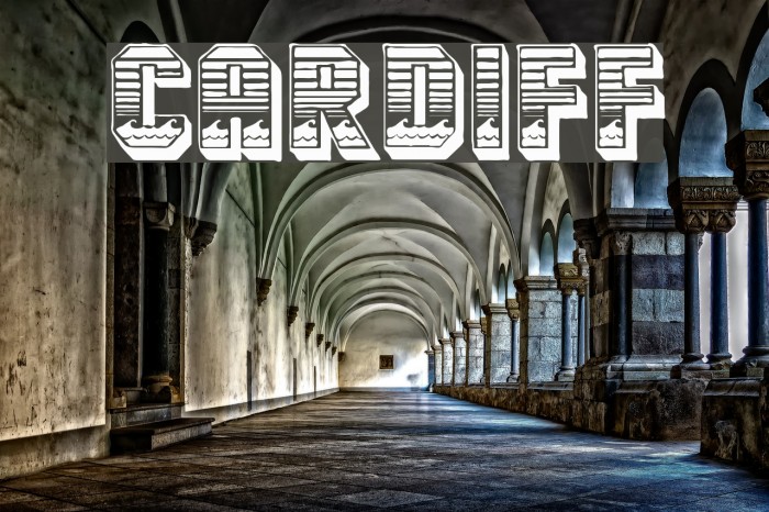 Cardiff Font examples