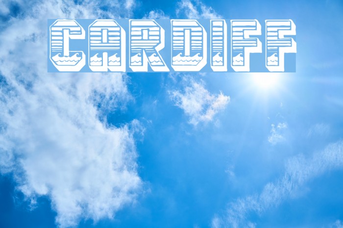Cardiff Font examples