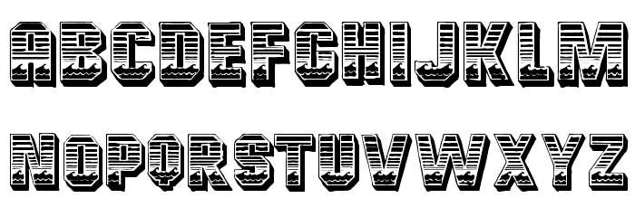 Cardiff Font LOWERCASE