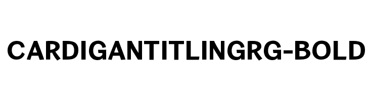 CardiganTitlingRg-Bold Font