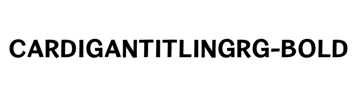CardiganTitlingRg-Bold  لخطوط تنزيل