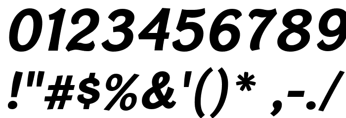 CardiganTitlingRg-BoldItalic Font OTHER CHARS
