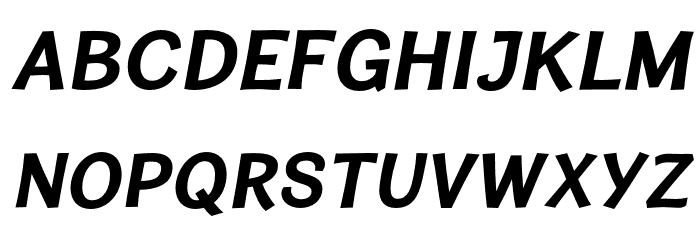 CardiganTitlingRg-BoldItalic Font LOWERCASE