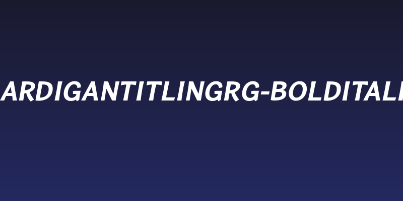 CardiganTitlingRg-BoldItalic Social Header